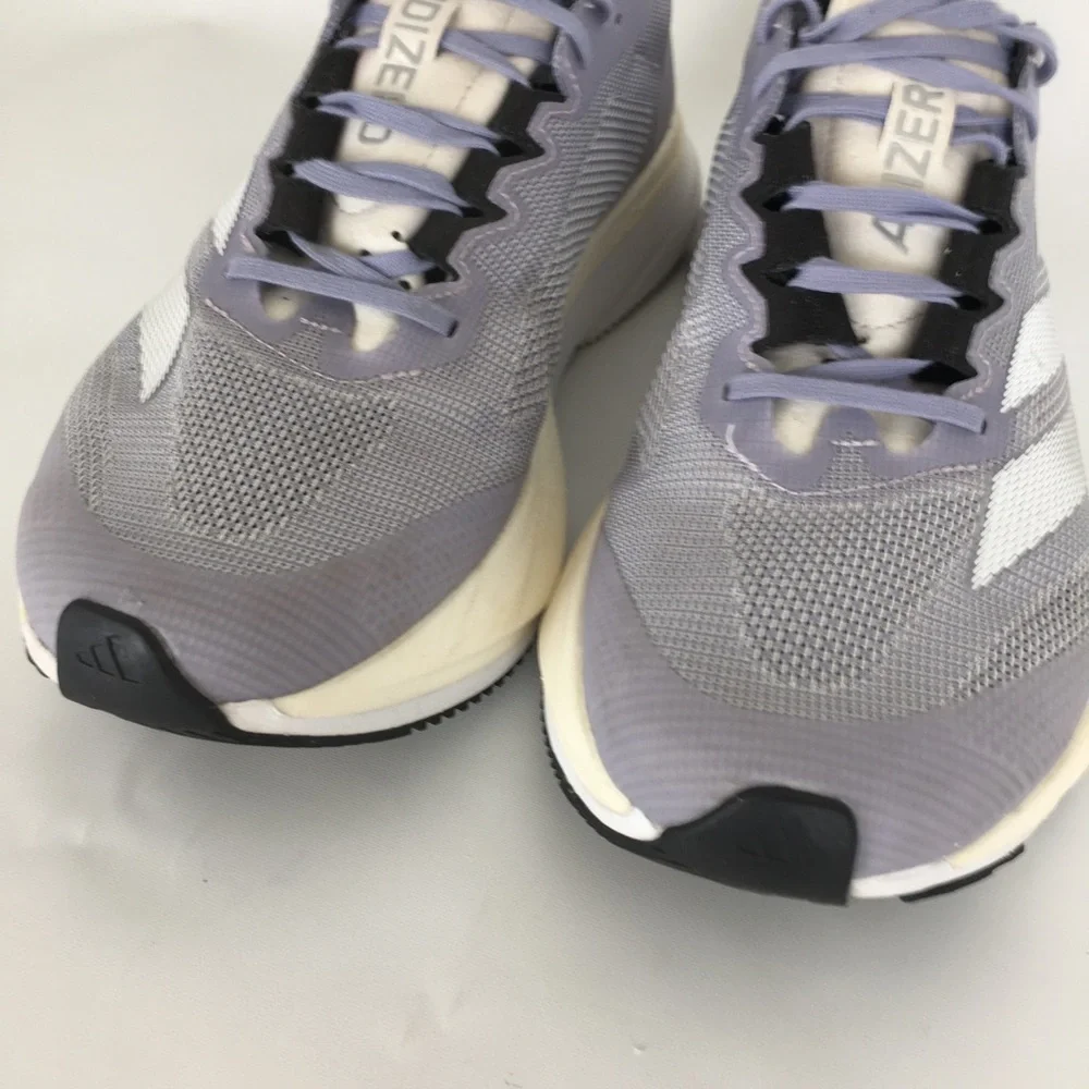 ADIDAS Adizero Boston 12 Running Shoes Gray White Size 7.5 Men's Athletic Gym